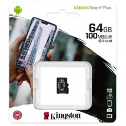 Kingston microSDXC 64GB UHS-1 U1 100R/10W