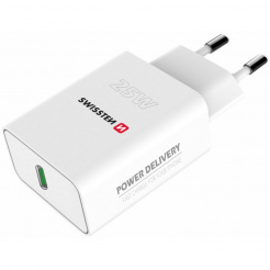 SWISSTEN hálózati adapter PD 25W iPhone-hoz és Samsunghoz - fehér