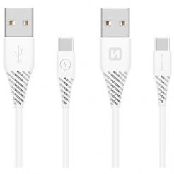 SWISSTEN adatkábel USB / USB-C (3.1) 1,5 m - fehér