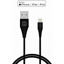 SWISSTEN adatkábel USB / Lightning MFi 1,2 m - fekete