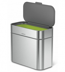 Simplehuman szemetes komposztálható hulladékgyűjtő, csiszolt acél, CW1645
