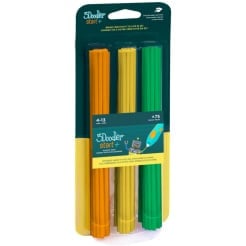 3Doodler utántöltő ECO-PCL 3D tollhoz Start+ 75 db - narancssárga, sárga, zöld