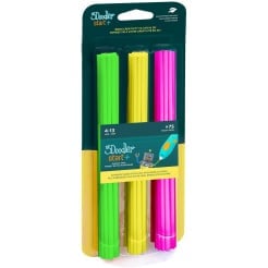 3Doodler utántöltő ECO-PCL 3D tollhoz Start+ 75 db - neon (zöld, sárga, rózsaszín)