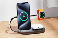 Voltme MagPak 3-IN-1 sorozat Qi2 + MFI (fekete)