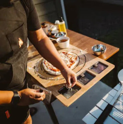 Bambusz pizzaszőnyeg Solo kályha