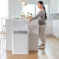 Simplehuman Sensor 58 L - fehér acél
