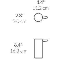 Simplehuman 266ml - fényes rozsdamentes acélból készült