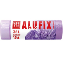 35L szemeteszsák visszahúzható szalaggal, levendula illattal