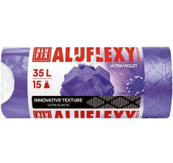 35L ALUFLEXY szemeteszsákok réti virágok illatával - lila