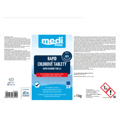 mediPOOL Rapid – 20 g-os klórtabletták, 1,0 kg