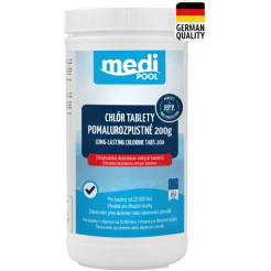 mediPOOL KLÓR lassan oldódó tabletták 200 g, 1,0 kg