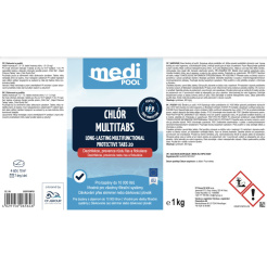 mediPOOL TÖBBFUNKCIÓS, lassan oldódó tabletták (rézmentes) 20 g, 1,0 kg