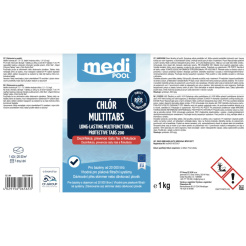 mediPOOL TÖBBFUNKCIÓS, lassan oldódó tabletták (rézmentes) 200 g, 1,0 kg 5527701MP03