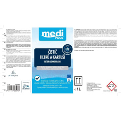 mediPOOL Rapid – szűrő- és patron tisztítószer, 1,0 l