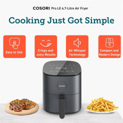 Cosori L501 PRO 4,7 l + 5 db nyárs és grillrács – fekete