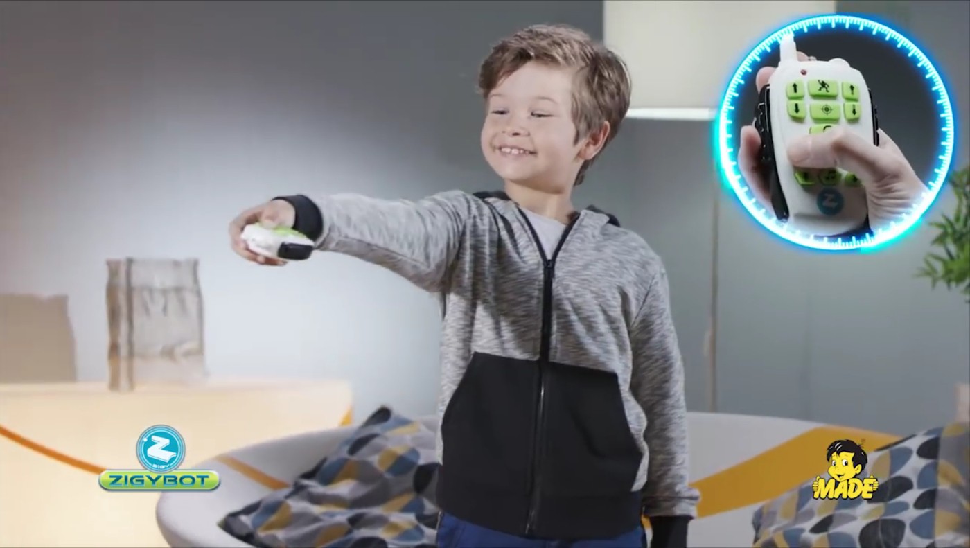 A Zigybot távolról is vezérelhető