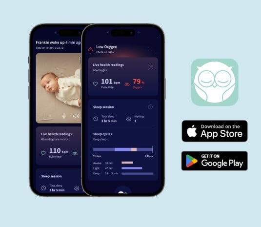 Owlet Care alkalmazás a kényelmes megfigyeléshez bárhonnan