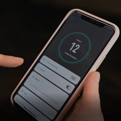 A légtisztító vezérlése az alkalmazáson keresztül