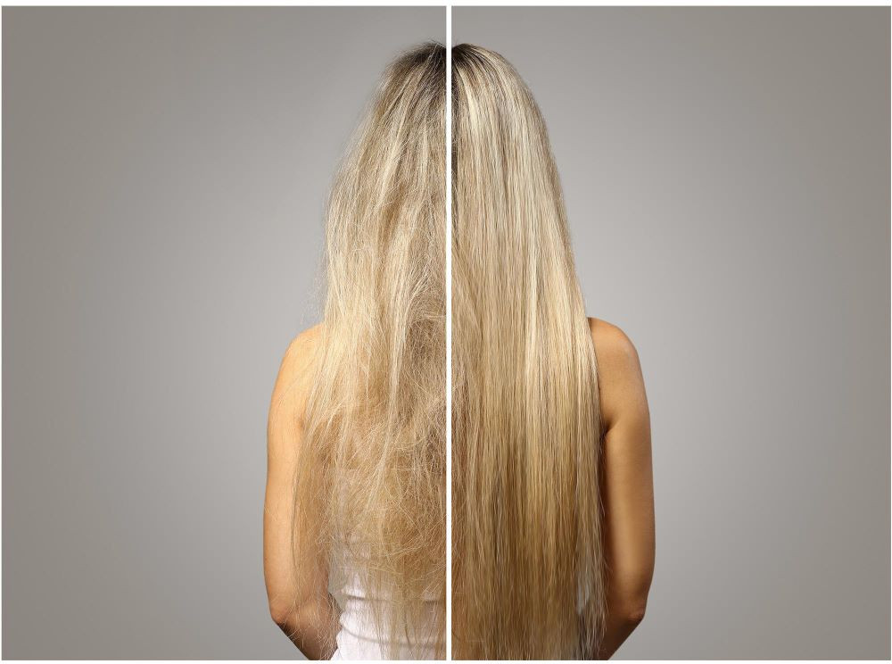 Természetesen sima haj, göndörödés nélkül